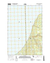 Rockhouse Point Michigan Current topographic map, 1:24000 scale, 7.5 X 7.5 Minute, Year 2017
