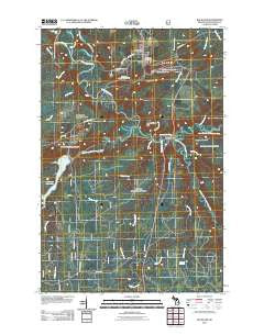 Rockland Michigan Historical topographic map, 1:24000 scale, 7.5 X 7.5 Minute, Year 2011