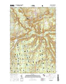 Rockland Michigan Current topographic map, 1:24000 scale, 7.5 X 7.5 Minute, Year 2017