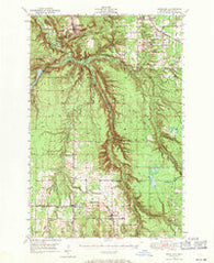 Rockland Michigan Historical topographic map, 1:62500 scale, 15 X 15 Minute, Year 1949