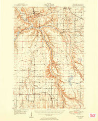 Rockland Michigan Historical topographic map, 1:62500 scale, 15 X 15 Minute, Year 1951