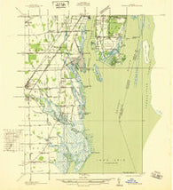 Rockwood Michigan Historical topographic map, 1:31680 scale, 7.5 X 7.5 Minute, Year 1936
