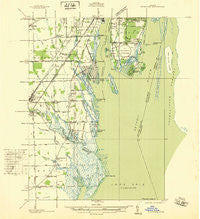 Rockwood Michigan Historical topographic map, 1:31680 scale, 7.5 X 7.5 Minute, Year 1936