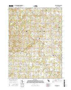 Rome Center Michigan Current topographic map, 1:24000 scale, 7.5 X 7.5 Minute, Year 2016