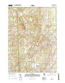 Romeo Michigan Historical topographic map, 1:24000 scale, 7.5 X 7.5 Minute, Year 2014