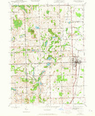 Romeo Michigan Historical topographic map, 1:24000 scale, 7.5 X 7.5 Minute, Year 1943