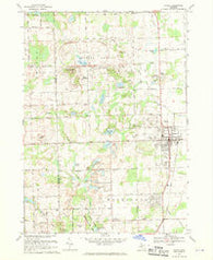 Romeo Michigan Historical topographic map, 1:24000 scale, 7.5 X 7.5 Minute, Year 1968