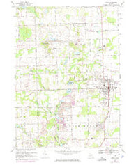 Romeo Michigan Historical topographic map, 1:24000 scale, 7.5 X 7.5 Minute, Year 1968