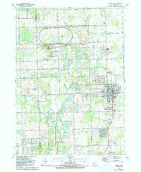 Romeo Michigan Historical topographic map, 1:24000 scale, 7.5 X 7.5 Minute, Year 1991