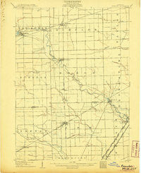 Romulus Michigan Historical topographic map, 1:62500 scale, 15 X 15 Minute, Year 1906
