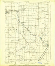 Romulus Michigan Historical topographic map, 1:62500 scale, 15 X 15 Minute, Year 1906