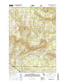 Roscommon North Michigan Historical topographic map, 1:24000 scale, 7.5 X 7.5 Minute, Year 2014