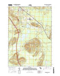 Roscommon South Michigan Current topographic map, 1:24000 scale, 7.5 X 7.5 Minute, Year 2017
