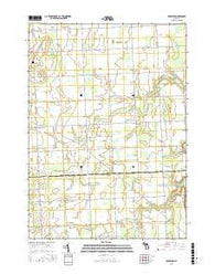 Roseburg Michigan Current topographic map, 1:24000 scale, 7.5 X 7.5 Minute, Year 2016