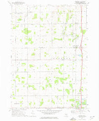 Rosebush Michigan Historical topographic map, 1:24000 scale, 7.5 X 7.5 Minute, Year 1973
