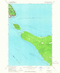 Round Island Michigan Historical topographic map, 1:24000 scale, 7.5 X 7.5 Minute, Year 1964