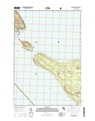 Round Island Michigan Historical topographic map, 1:24000 scale, 7.5 X 7.5 Minute, Year 2014