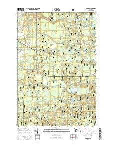 Rousseau Michigan Historical topographic map, 1:24000 scale, 7.5 X 7.5 Minute, Year 2014