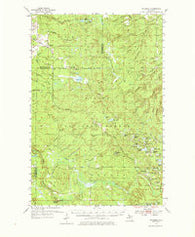 Rousseau Michigan Historical topographic map, 1:62500 scale, 15 X 15 Minute, Year 1954