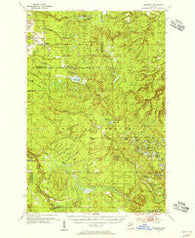 Rousseau Michigan Historical topographic map, 1:62500 scale, 15 X 15 Minute, Year 1954