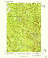 Rousseau Michigan Historical topographic map, 1:62500 scale, 15 X 15 Minute, Year 1954
