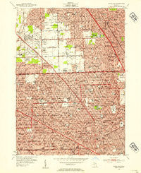 Royal Oak Michigan Historical topographic map, 1:24000 scale, 7.5 X 7.5 Minute, Year 1952