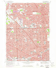 Royal Oak Michigan Historical topographic map, 1:24000 scale, 7.5 X 7.5 Minute, Year 1968