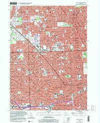 Royal Oak Michigan Historical topographic map, 1:24000 scale, 7.5 X 7.5 Minute, Year 1996