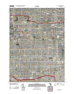 Royal Oak Michigan Historical topographic map, 1:24000 scale, 7.5 X 7.5 Minute, Year 2011