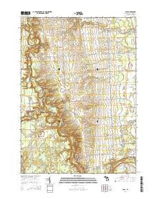 Ruby Michigan Historical topographic map, 1:24000 scale, 7.5 X 7.5 Minute, Year 2014