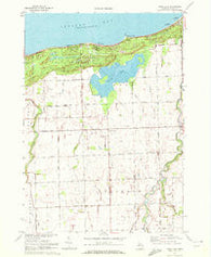 Rush Lake Michigan Historical topographic map, 1:24000 scale, 7.5 X 7.5 Minute, Year 1970