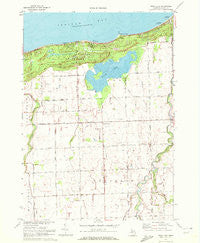 Rush Lake Michigan Historical topographic map, 1:24000 scale, 7.5 X 7.5 Minute, Year 1970