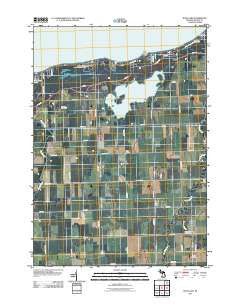 Rush Lake Michigan Historical topographic map, 1:24000 scale, 7.5 X 7.5 Minute, Year 2011