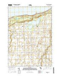 Rush Lake Michigan Historical topographic map, 1:24000 scale, 7.5 X 7.5 Minute, Year 2014