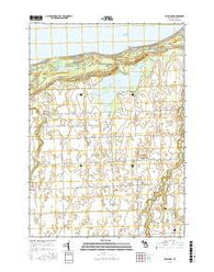 Rush Lake Michigan Current topographic map, 1:24000 scale, 7.5 X 7.5 Minute, Year 2017