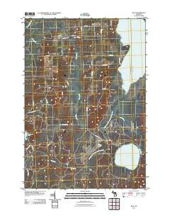 Rust Michigan Historical topographic map, 1:24000 scale, 7.5 X 7.5 Minute, Year 2011