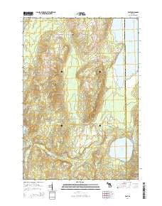 Rust Michigan Historical topographic map, 1:24000 scale, 7.5 X 7.5 Minute, Year 2014