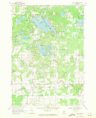 Sage Lake Michigan Historical topographic map, 1:24000 scale, 7.5 X 7.5 Minute, Year 1968