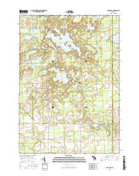 Sage Lake Michigan Current topographic map, 1:24000 scale, 7.5 X 7.5 Minute, Year 2016