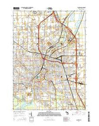 Saginaw Michigan Historical topographic map, 1:24000 scale, 7.5 X 7.5 Minute, Year 2014