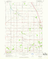 Saginaw NE Michigan Historical topographic map, 1:24000 scale, 7.5 X 7.5 Minute, Year 1967