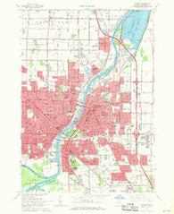 Saginaw Michigan Historical topographic map, 1:24000 scale, 7.5 X 7.5 Minute, Year 1967