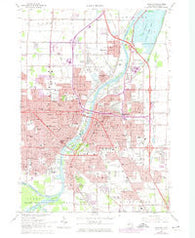 Saginaw Michigan Historical topographic map, 1:24000 scale, 7.5 X 7.5 Minute, Year 1967