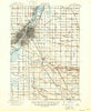 Saginaw Michigan Historical topographic map, 1:62500 scale, 15 X 15 Minute, Year 1919