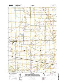 Saginaw NE Michigan Historical topographic map, 1:24000 scale, 7.5 X 7.5 Minute, Year 2014