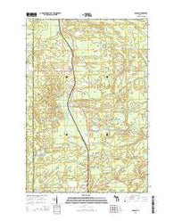 Sagola Michigan Historical topographic map, 1:24000 scale, 7.5 X 7.5 Minute, Year 2014