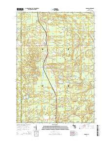 Sagola Michigan Historical topographic map, 1:24000 scale, 7.5 X 7.5 Minute, Year 2014
