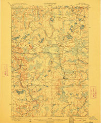 Sagola Michigan Historical topographic map, 1:62500 scale, 15 X 15 Minute, Year 1899