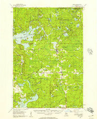 Sagola Michigan Historical topographic map, 1:62500 scale, 15 X 15 Minute, Year 1956