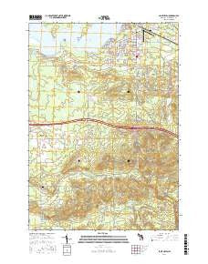 Saint Helen Michigan Current topographic map, 1:24000 scale, 7.5 X 7.5 Minute, Year 2017